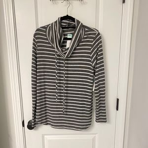 PINK CLOVER | Poplar Cowl Neck Brushed Knit Top